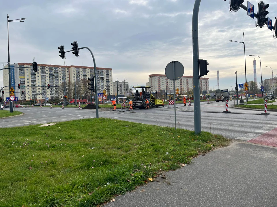 W Łodzi rozpoczął się kolejny remont - tym razem ronda inwalidów