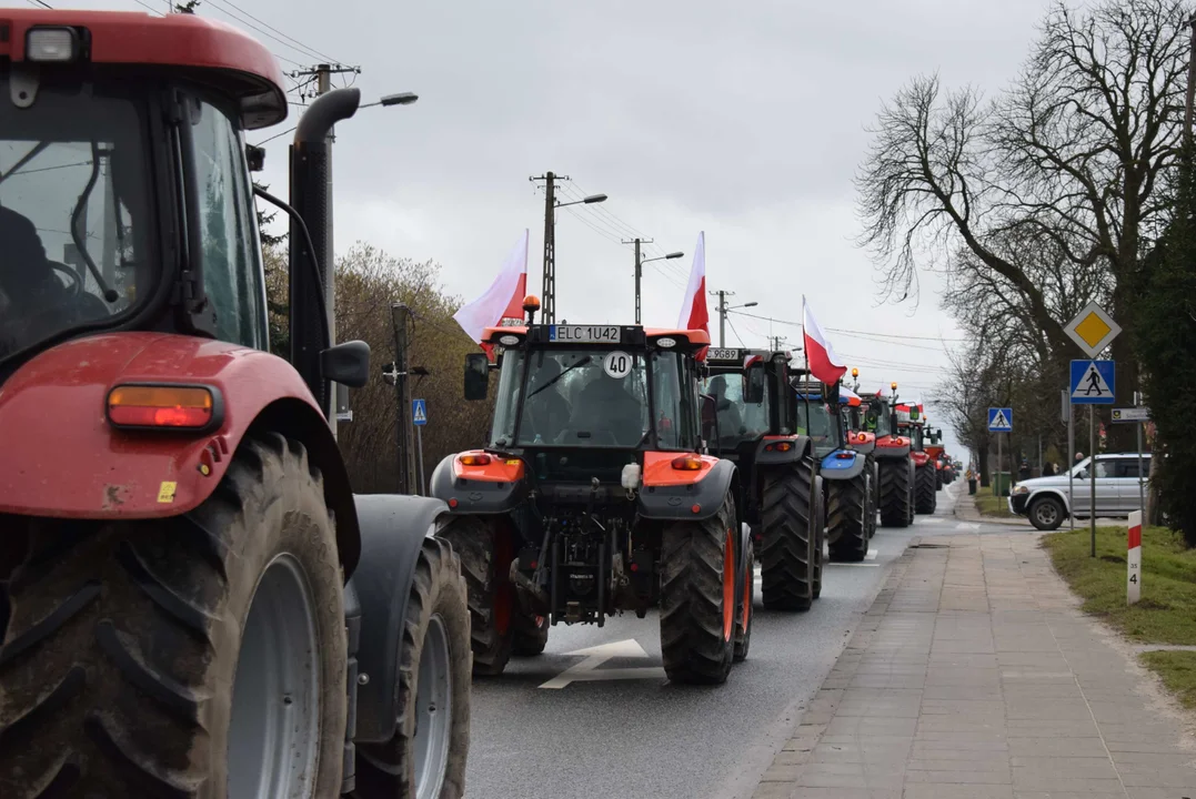 Protest rolników w Łódzkiem