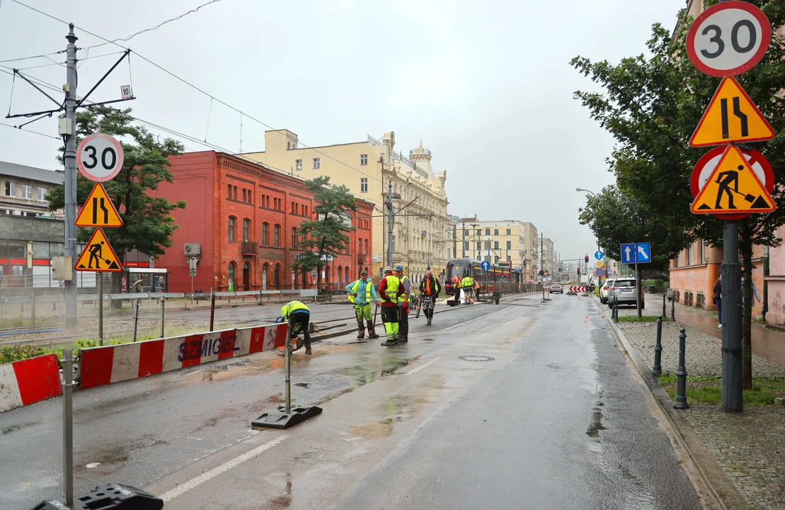 Skrzyżowanie al. Kościuszki i ul. Zielonej do zamknięcia