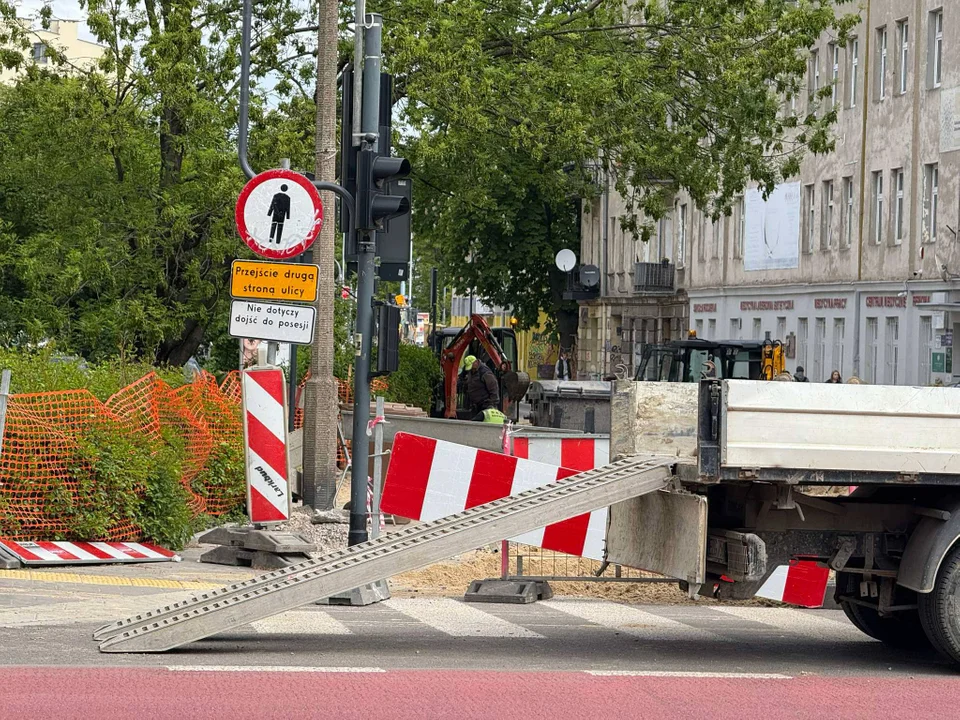 Remont ul. Sterlinga w Łodzi, 9 maja 2025 r.