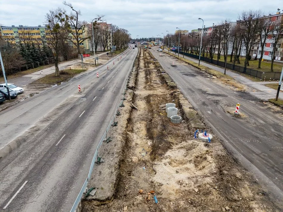 Przebudowa kolejnego etapu al. Śmigłego-Rydza w Łodzi