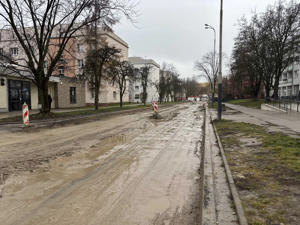 Remont ulicy Boya-Żeleńskiego w Łodzi