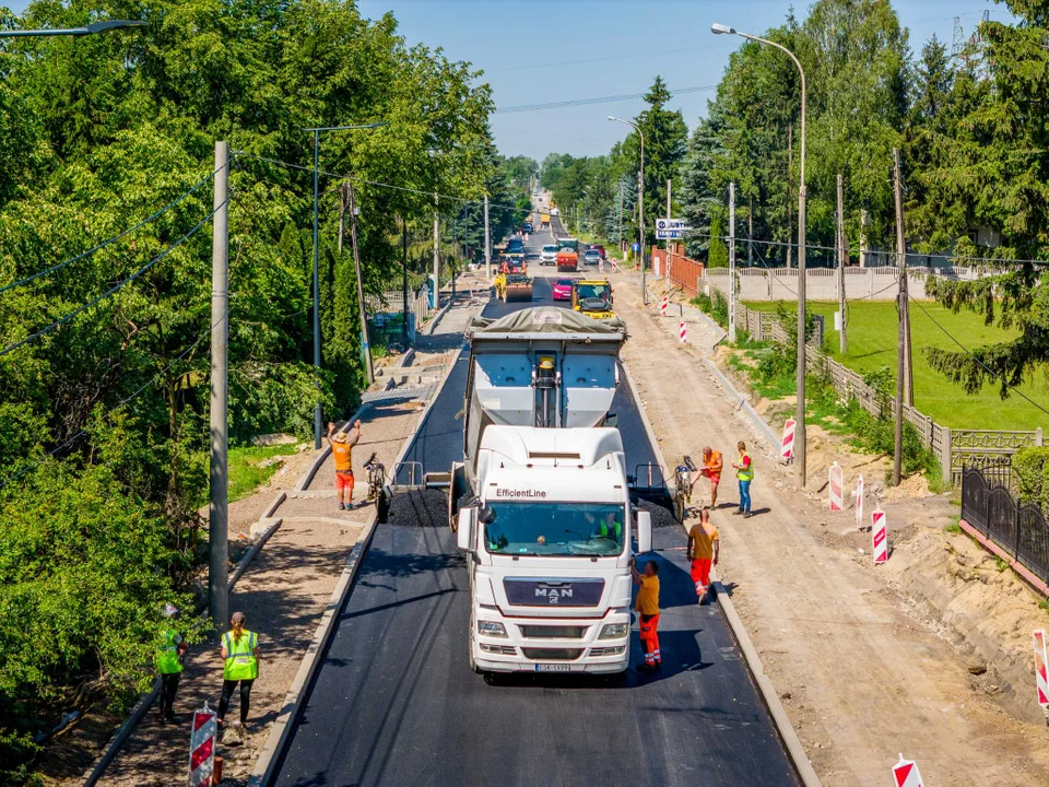 Przebudowa ul. Pomorskiej od Frezjowej do Arniki w Łodzi