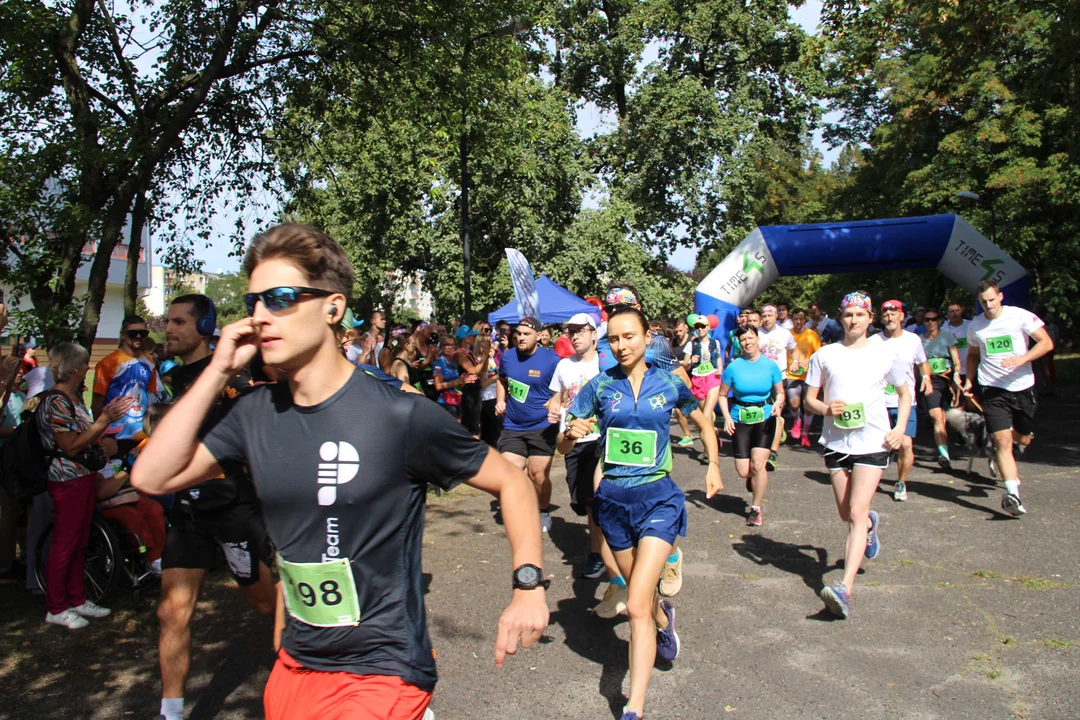 Bieg "Szczęśliwa 13" w parku Baden-Powella w Łodzi