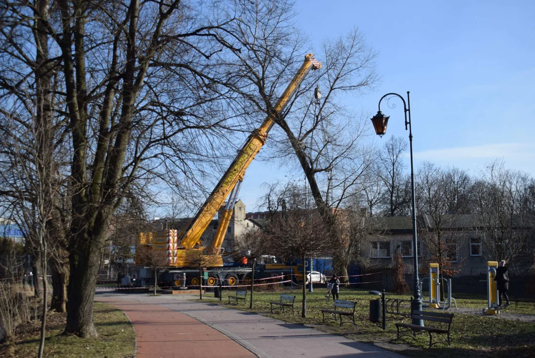 Zamknięta ścieżka w Parku Miejskim w Zgierzu