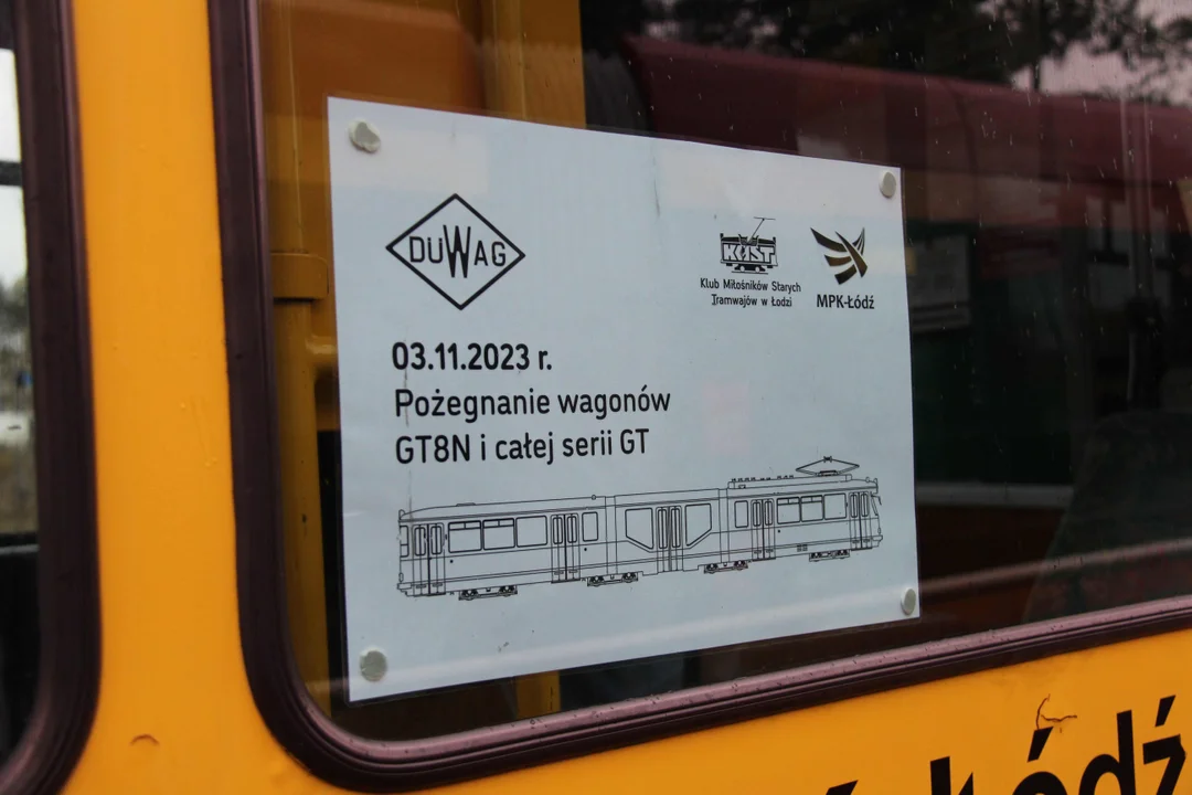 Pożegnanie tramwajów GT8N w MPK Łódź