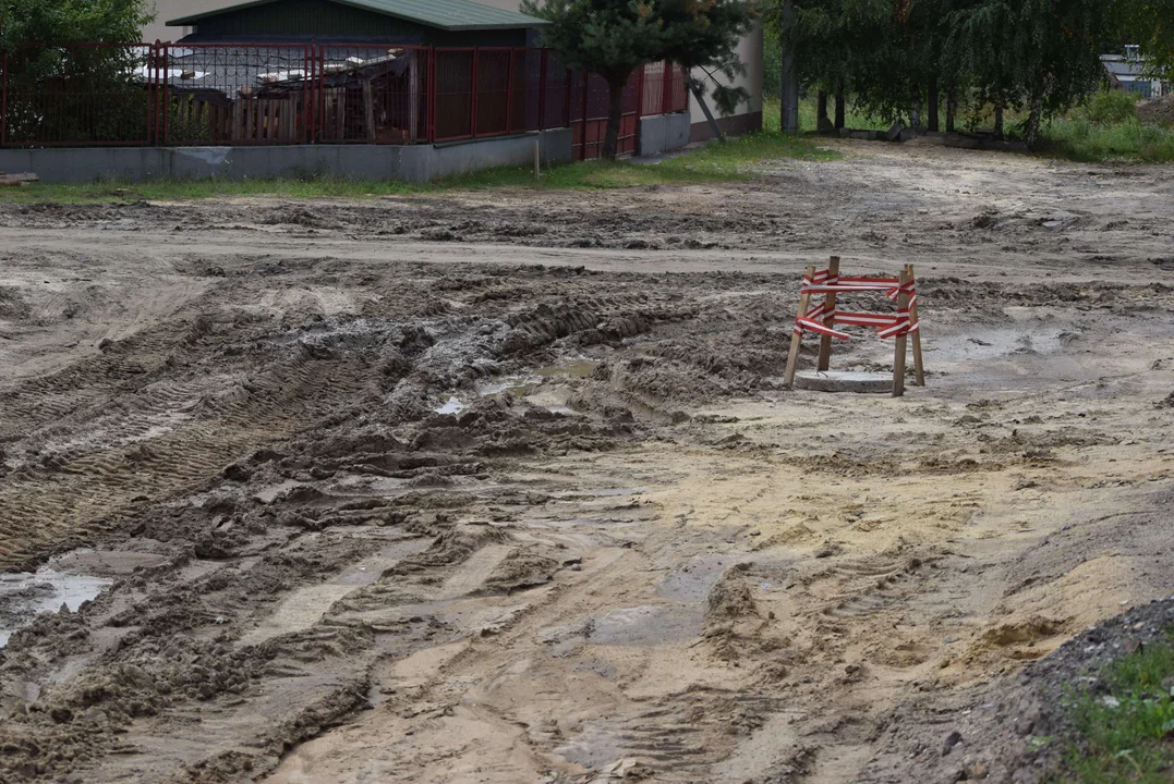 Ulica Żytnia po ulewnych deszczach