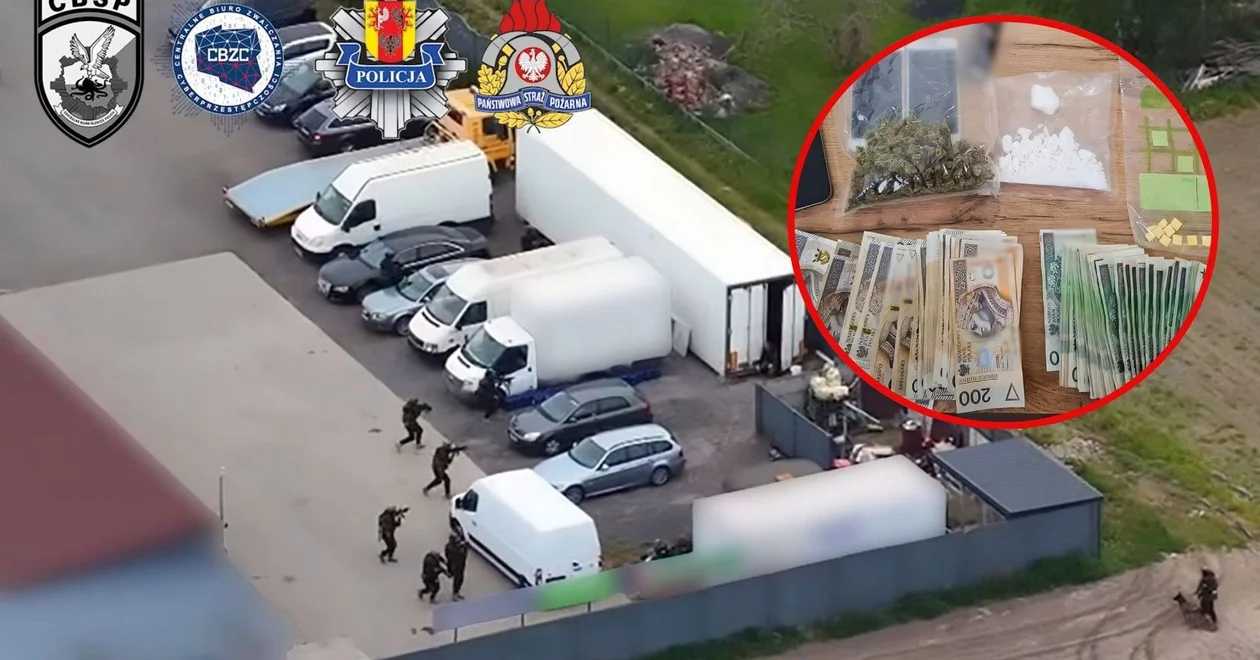Akcja CBŚP w powiecie kutnowskim. Rozbito narkotykową grupę przestępczą