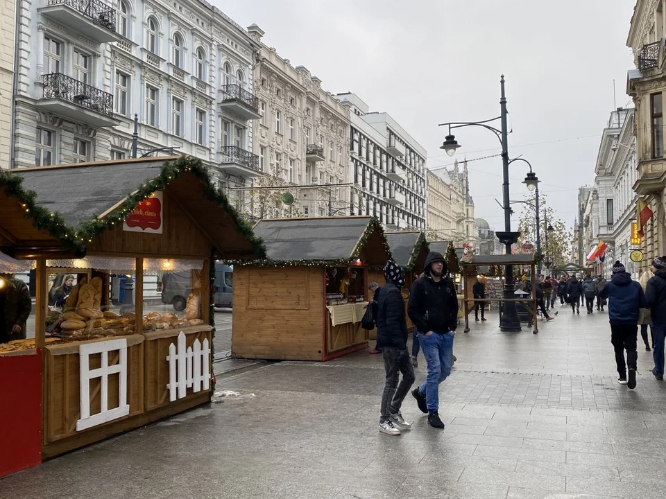 Jarmark Bożonarodzeniowy na Piotrkowskiej w Łodzi