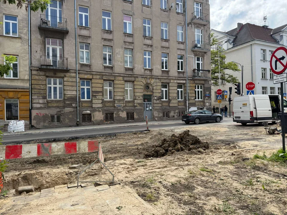 Remont ul. Sterlinga w Łodzi, 9 maja 2025 r.