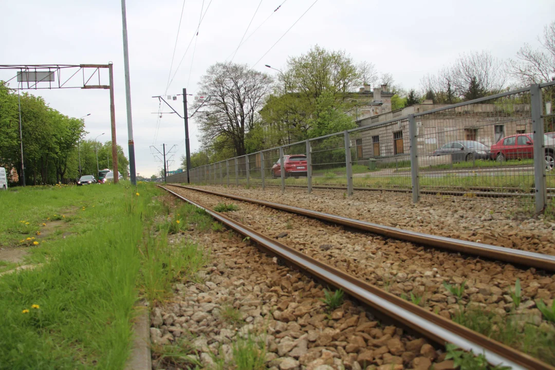 Tramwaje przy Pabianickiej w Łodzi