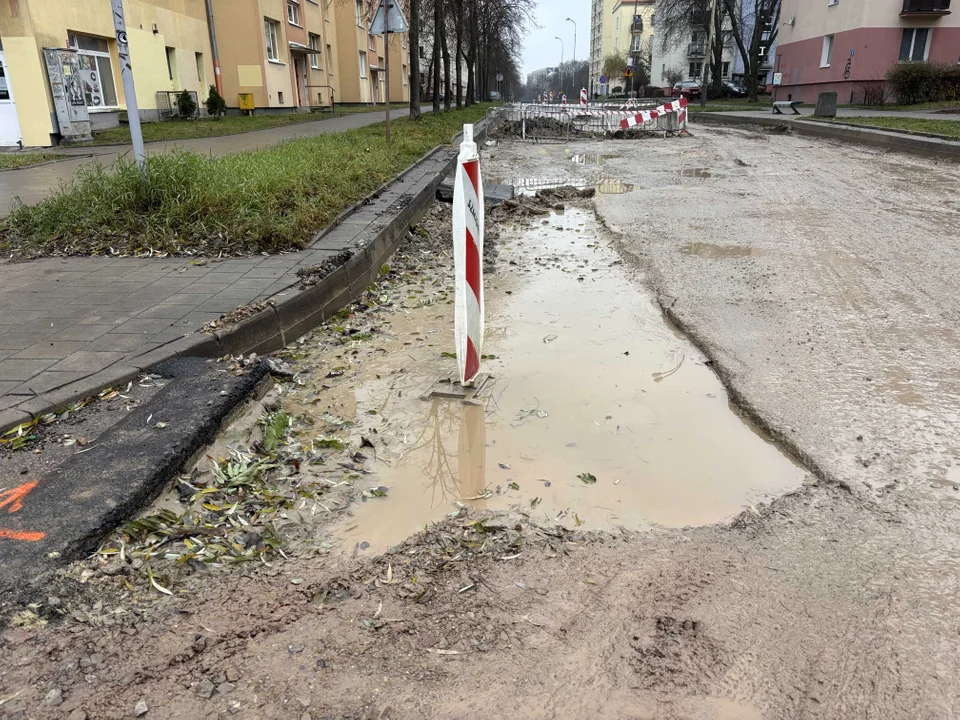 Remont ulicy Boya-Żeleńskiego w Łodzi