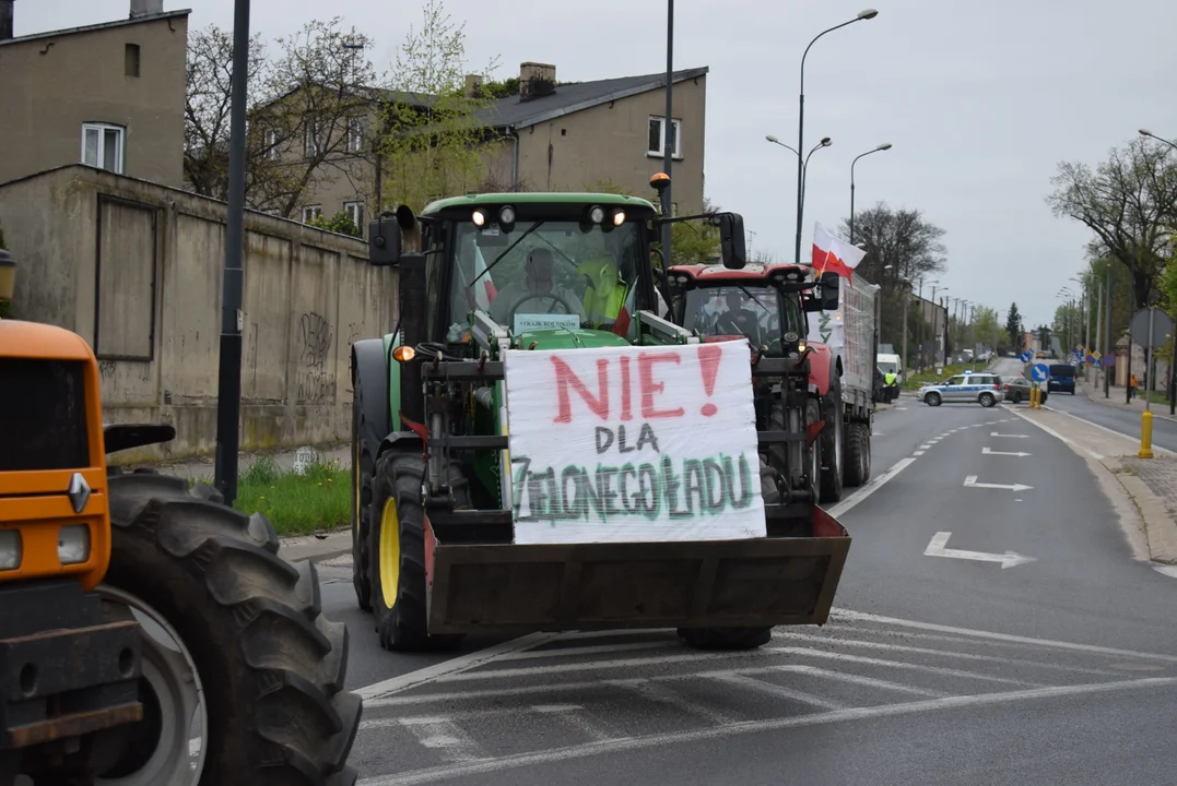 Rolnicy protestują w Zgierzu