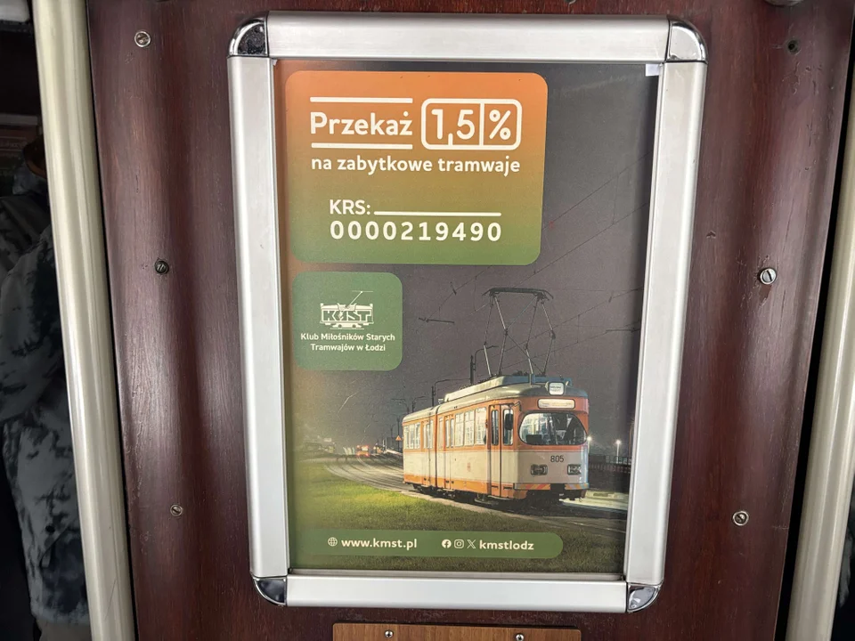 Klub Miłośników Starych Tramwajów zachęca do wpłacania 1,5% podatku na ratowanie zabytków