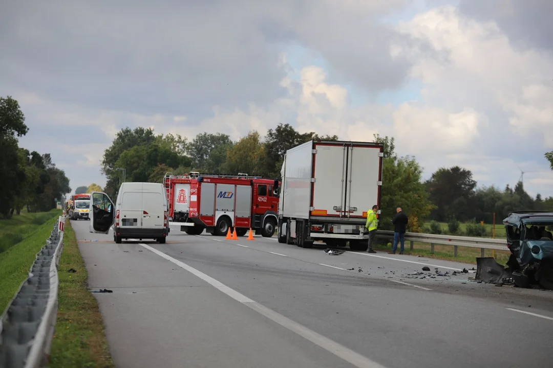 Wypadek na DK 92 w miejscowości Wojszyce