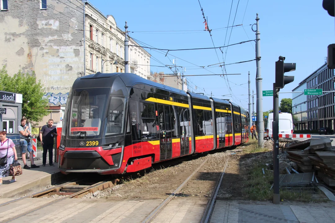 Utrudnienia po wykolejeniu tramwaju w Łodzi