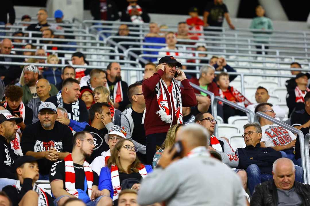 Tak wyglądały trybuny na meczu ŁKS-u Łódź ze Stalą Mielec