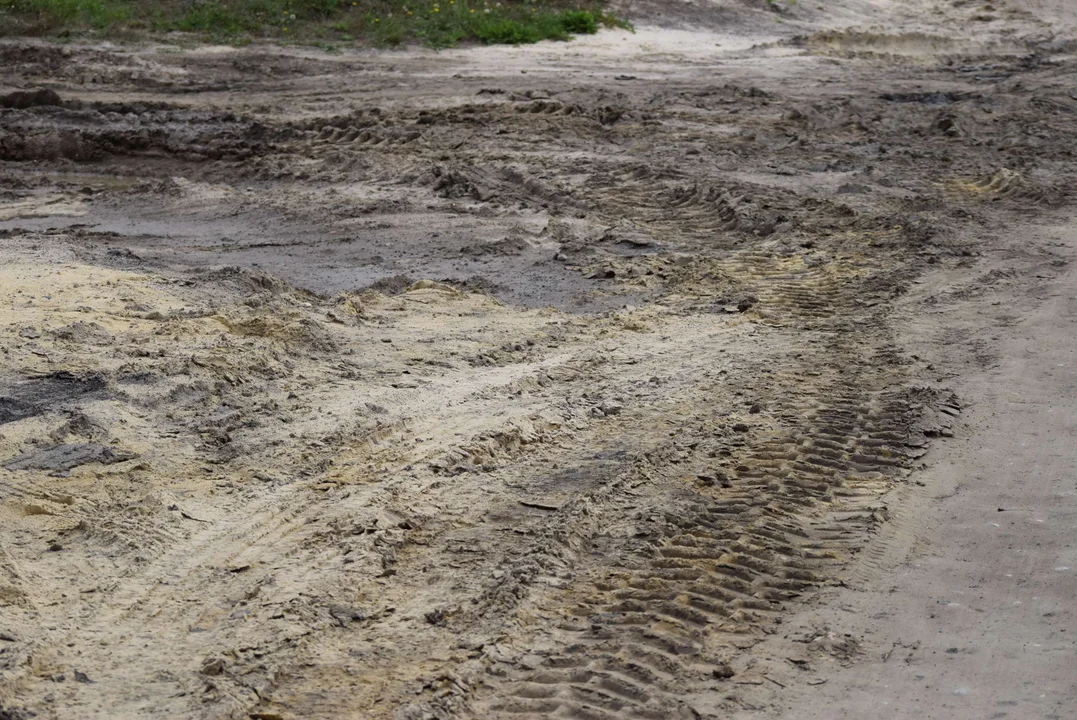 Ulica Żytnia po ulewnych deszczach