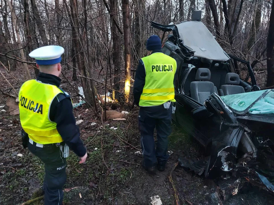 Wypadek pod Zgierzem. Lądował LPR, droga była zblokowana [ZDJĘCIA] - Zdjęcie główne