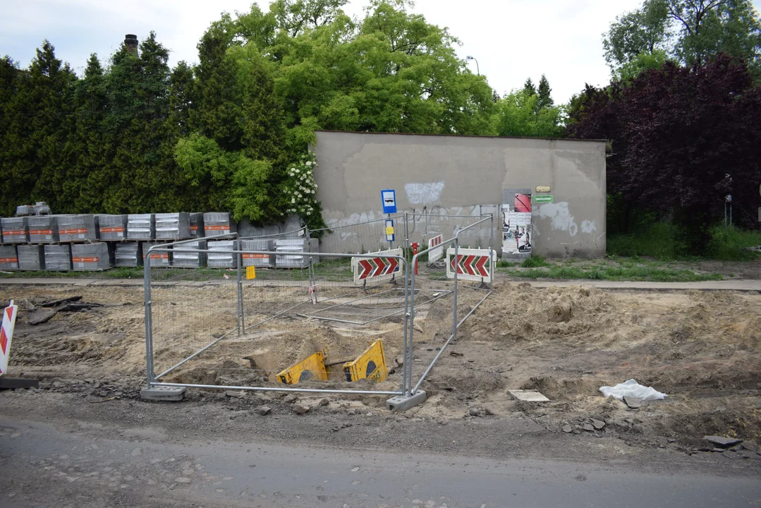 Budowa ronda na ul. 1 Maja w Zgierzu