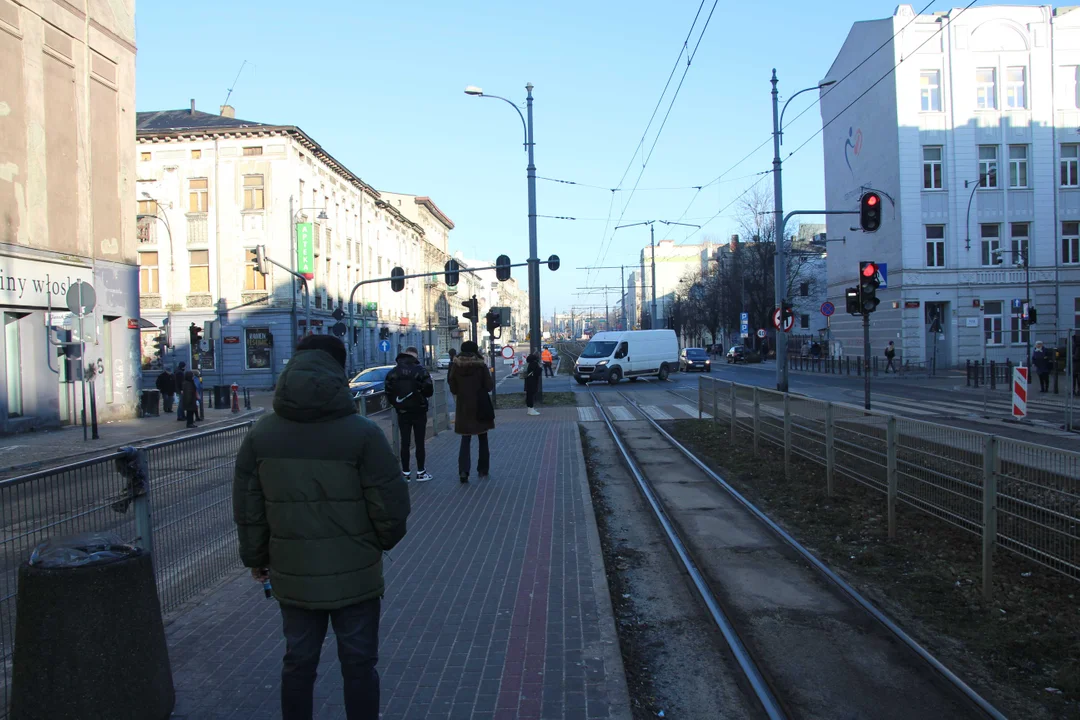 Utrudnienia dla podróżnych na Zachodniej w Łodzi