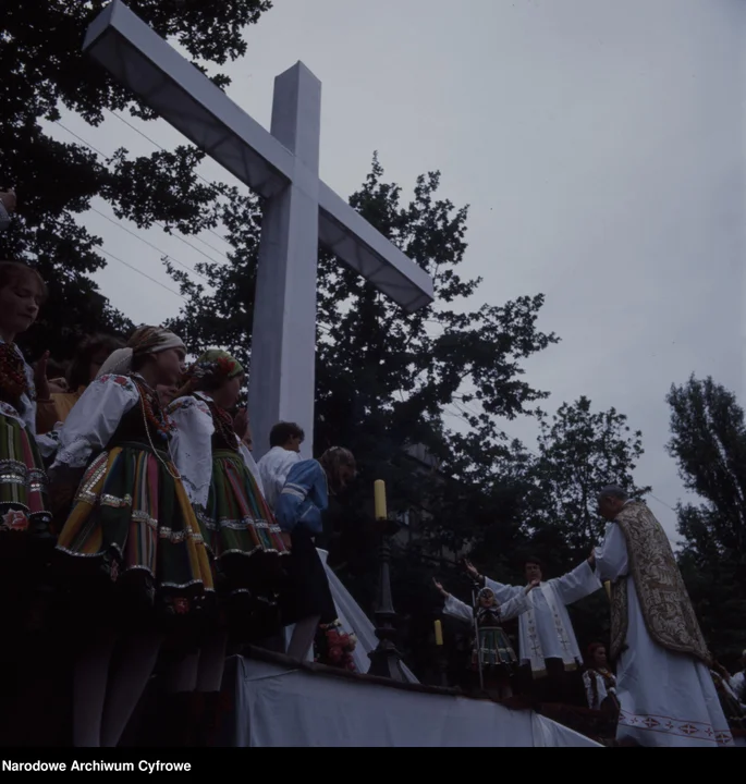 Uroczystość Bożego Ciała w Łowiczu, 1991 rok