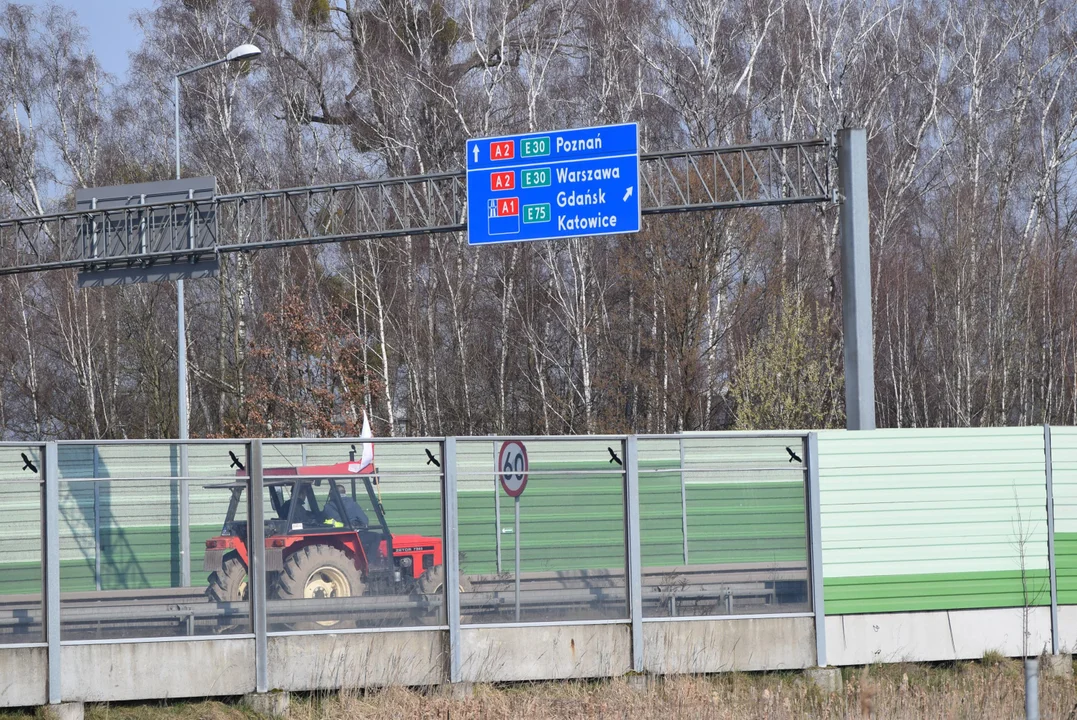 Protest rolników w Łódzkiem