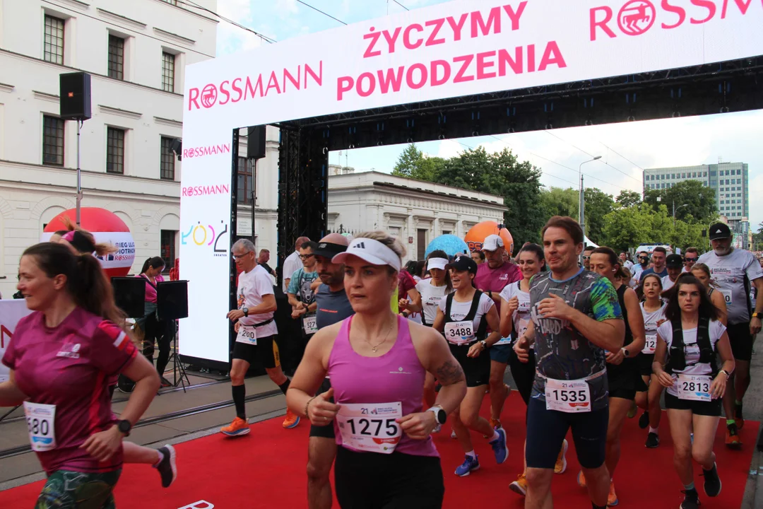 21. Bieg Ulicą Piotrkowską Rossmann Run w Łodzi