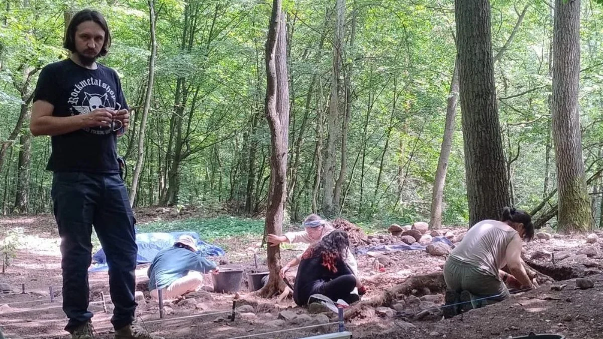 Wykopaliska w gminie Oporów
