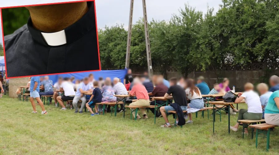 Ksiądz i parafianie są zażenowani po dożynkach