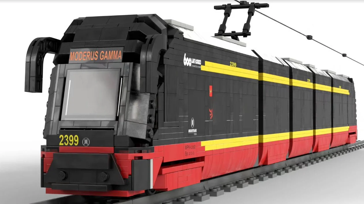 Modele łódzkich tramwajów z klocków Lego