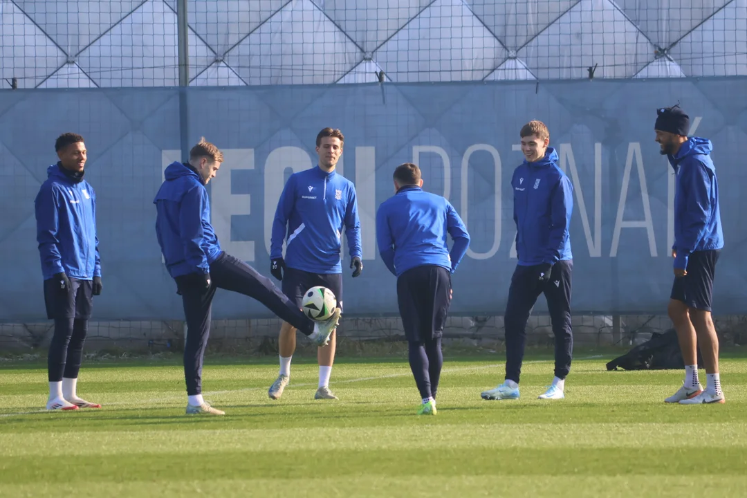 Trening Lecha Poznań przed meczem z Lechią Gdańsk