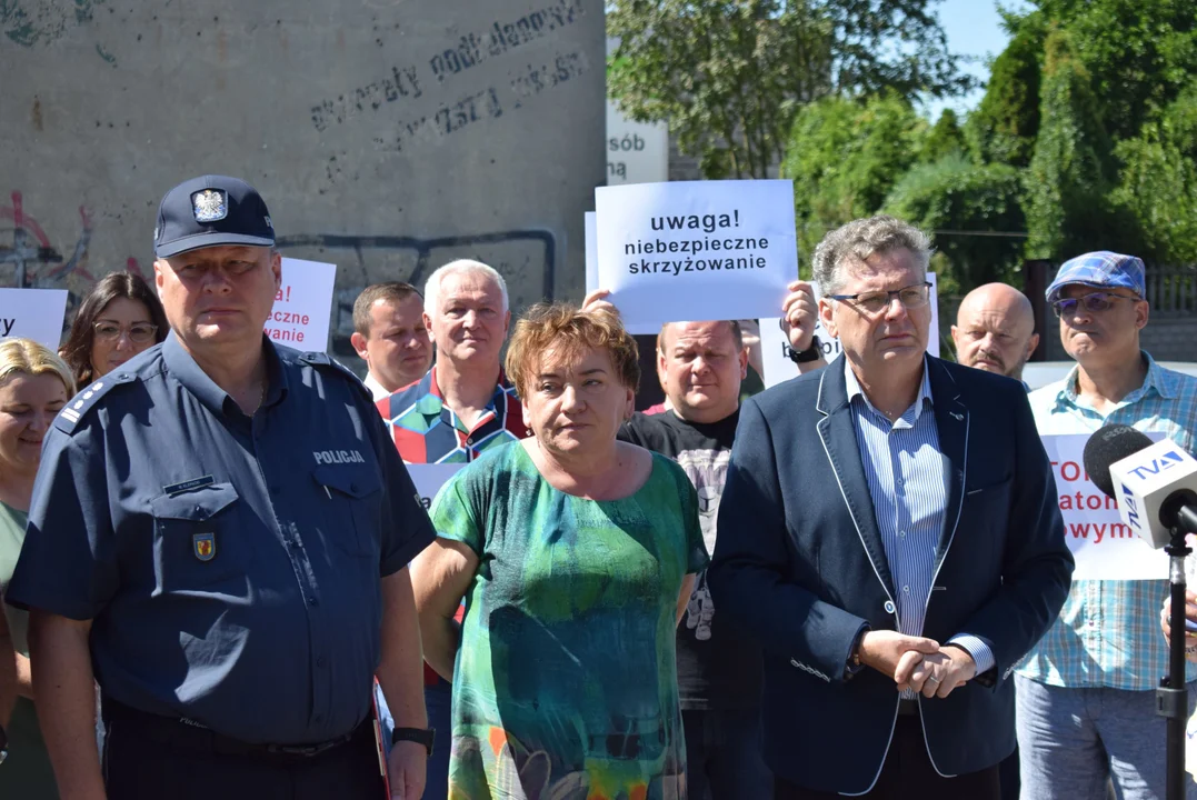 Niebezpieczne skrzyżowanie w Aleksandrowie Łódzkim