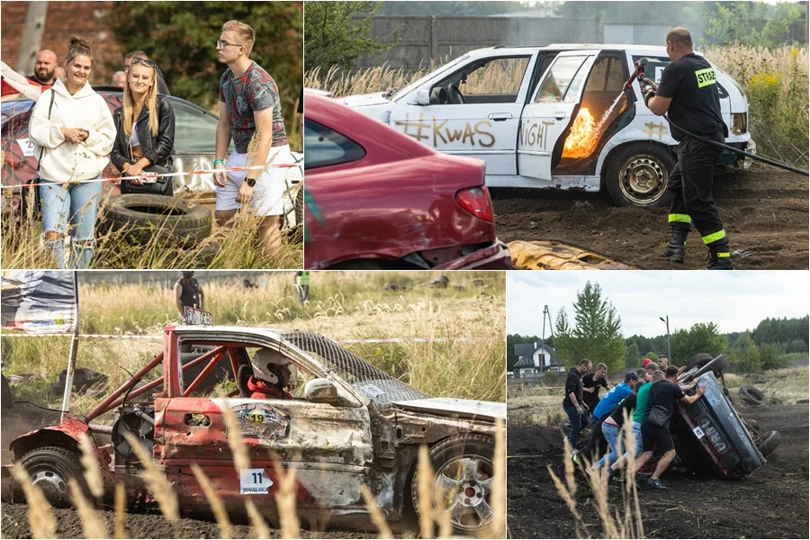 Wyścig wraków w Zelowie. Emocje, adrenalina i szczytny cel ! [FOTO] - Zdjęcie główne