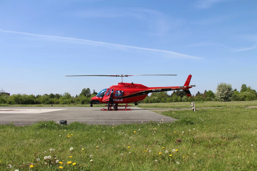 Policyjna akcja "Majówka 2024" - nad Łodzią pojawił się helikopter