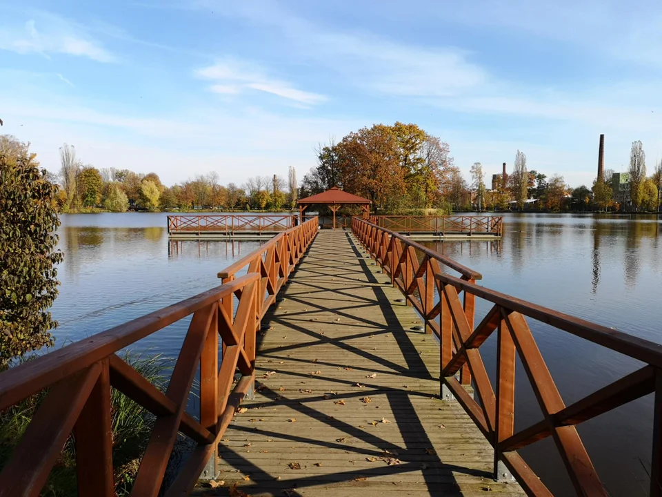 Zgierzanie korzystają z pięknej jesiennej pogody