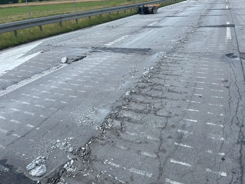 Trwa wymiana nawierzchni najstarszego odcinka S8