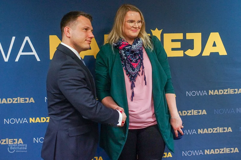 Sławomir Mentzen na spotkaniu w hotelu Wodnik