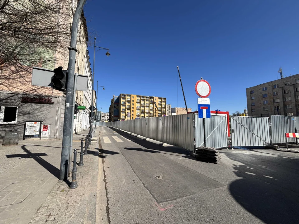 Budowa Kolei Dużych Prędkości przy ul. Sienkiewicza