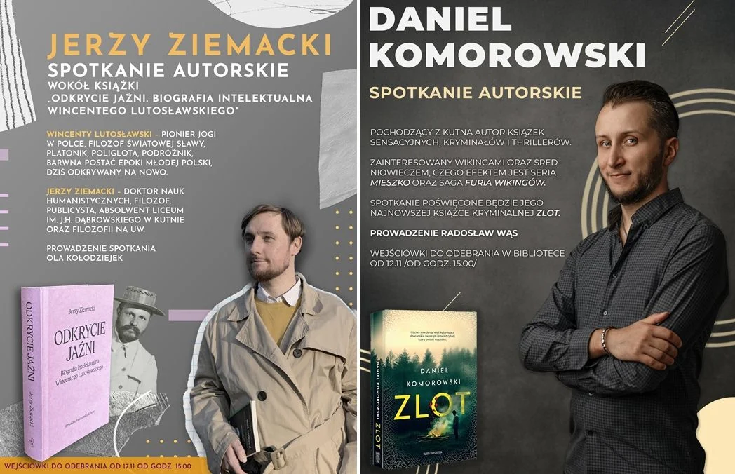 Kutnowska biblioteka zaprasza na spotkania autorskie. Wejściówki już czekają