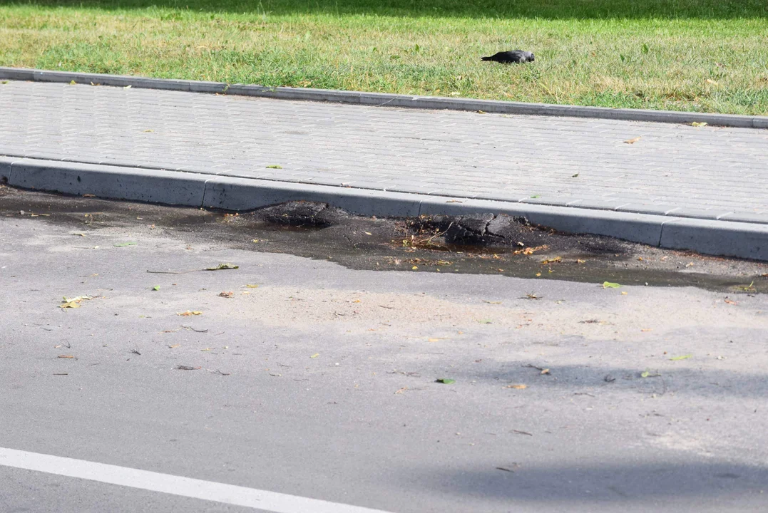 Dziury po remoncie na ul. Rembowskiego w Zgierzu