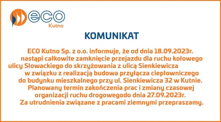 Komunikat - Zdjęcie główne