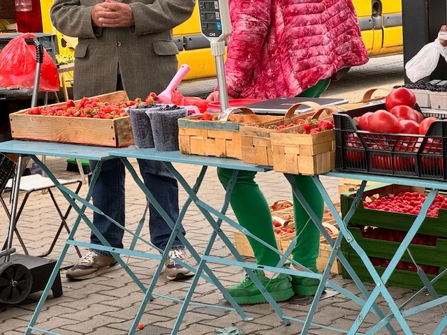 Owoce na zgierskim targu