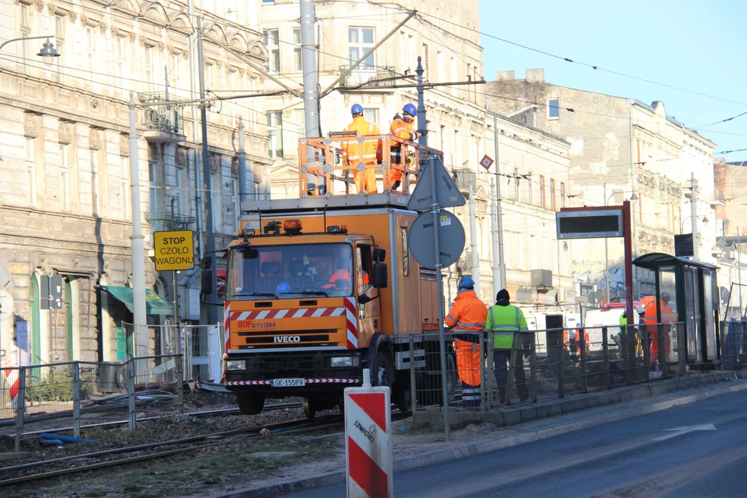 Utrudnienia dla podróżnych na Zachodniej w Łodzi