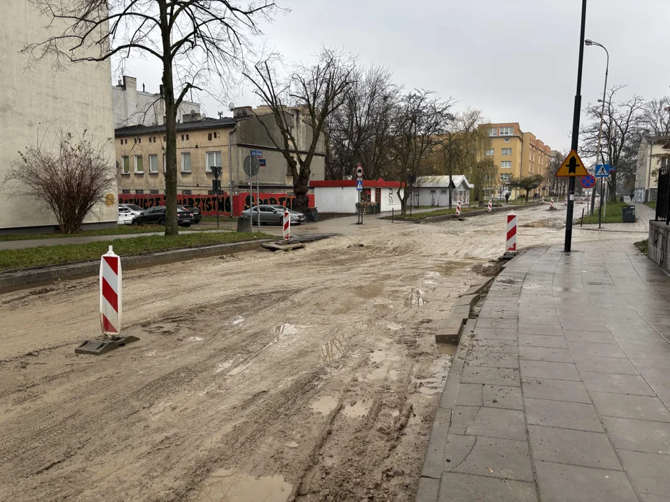 Remont ulicy Boya-Żeleńskiego w Łodzi