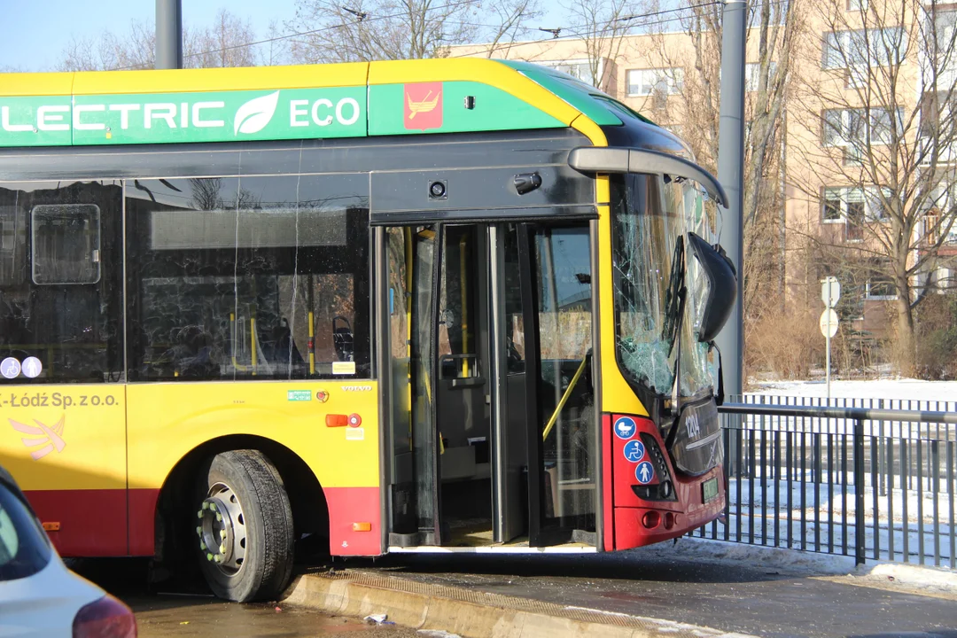 Zderzenie autobusów na Retkini