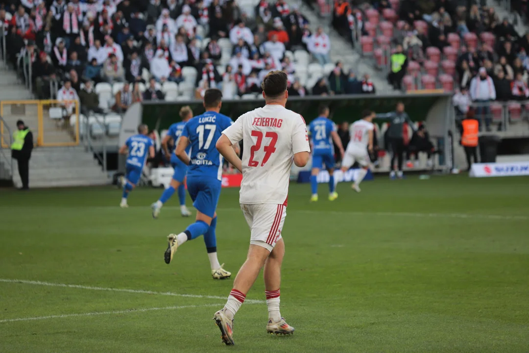 Kibice na meczu ŁKS Łódź i Ruch Chorzów