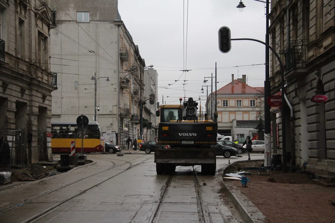 Powrót tramwajów MPK Łódź na skrzyżowanie Zachodnia/Legionów w Łodzi