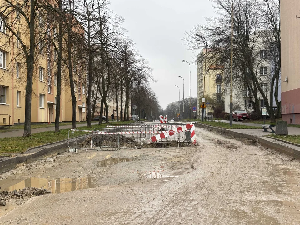 Remont ulicy Boya-Żeleńskiego w Łodzi