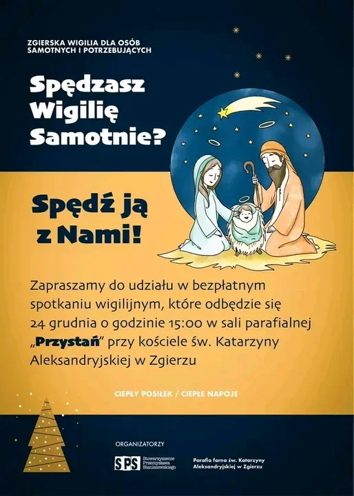 Nie spędzaj wigilii samotnie! Przyjdź do "Przystani"